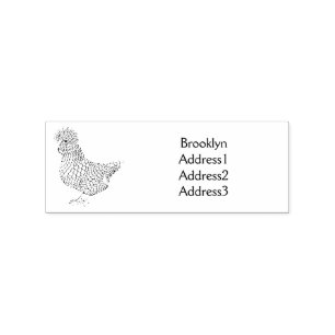 Chamois polish chicken cartoon illustration  rubber stamp
