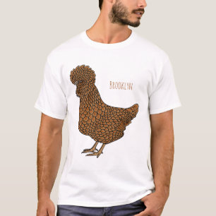Chamois polish chicken cartoon illustration T-Shirt