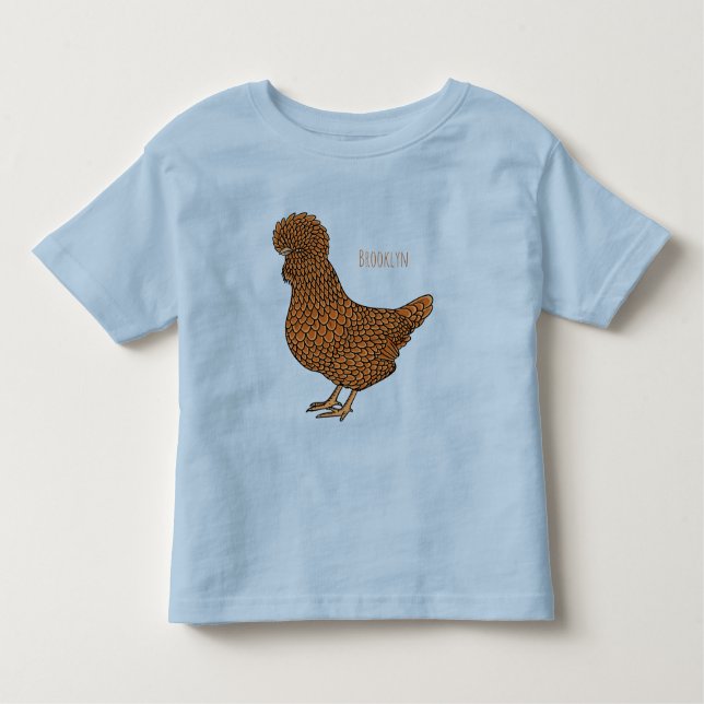 Chamois polish chicken cartoon illustration toddler T-Shirt (Front)