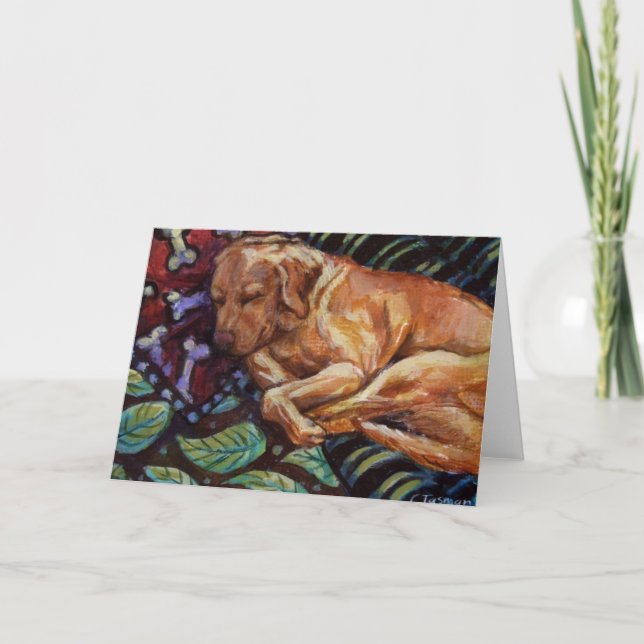 Chamois Sleeps Card (Front)