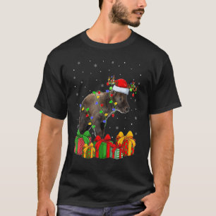 Chamois Xmas Holiday Santa Chamois Christmas Tre T-Shirt