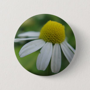 chamomile 6 cm round badge