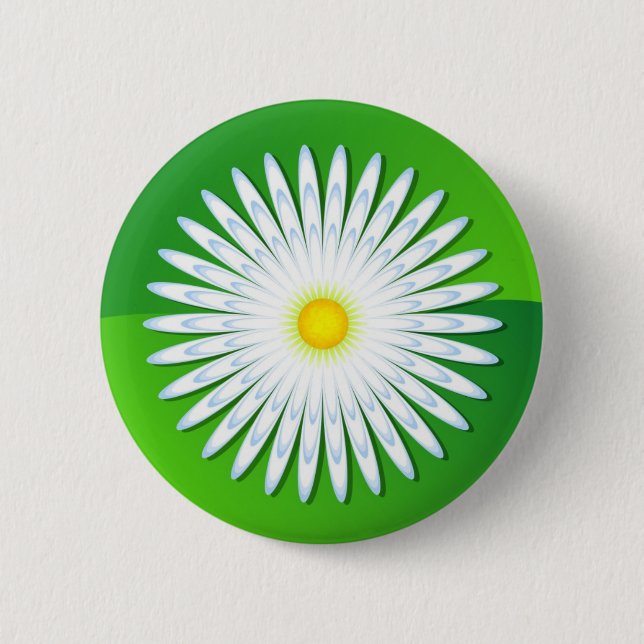 Chamomile 6 Cm Round Badge (Front)