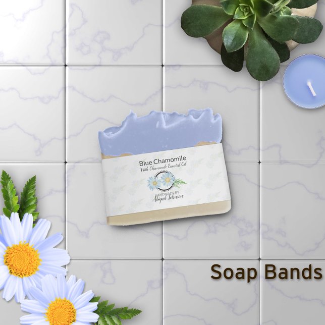 Chamomile Artisan Soap Band Wrap Packaging Invitation Belly Band (Creator Uploaded)