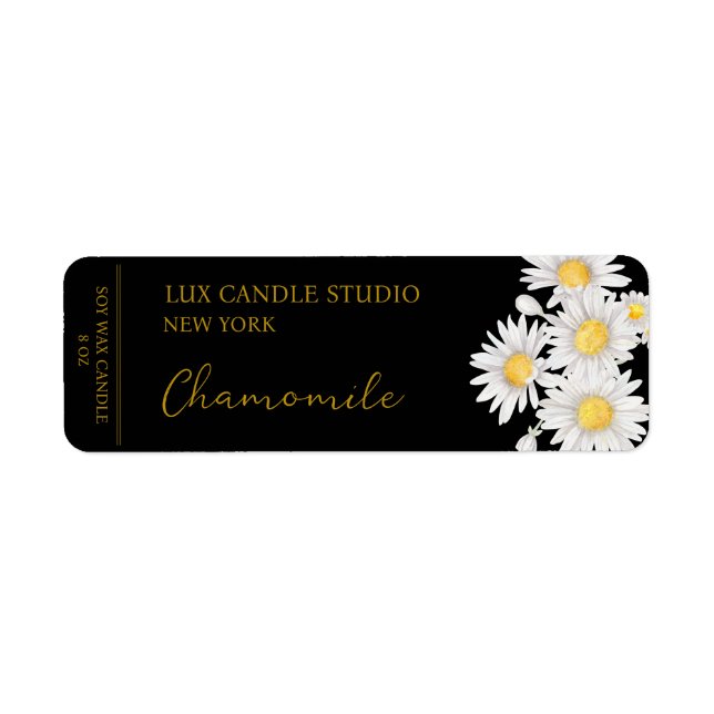 Chamomile Candle Label Return Address Label (Front)