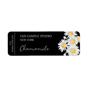 Chamomile Candle Label Return Address Label