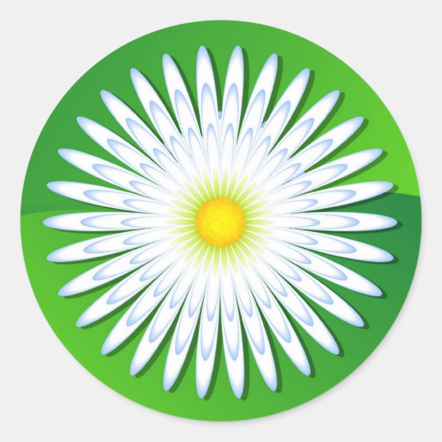 Chamomile Classic Round Sticker (Front)