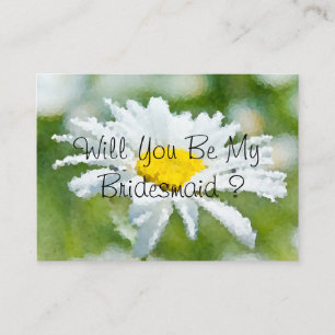 Chamomile daisy flower oil painting effect sunny d enclosure card