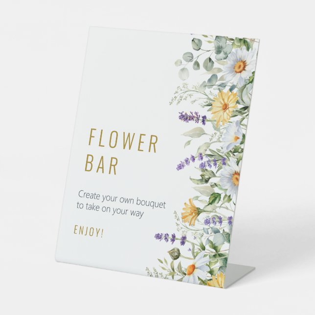 Chamomile & Eucalyptus Shower Flower Bar Sign (Front)