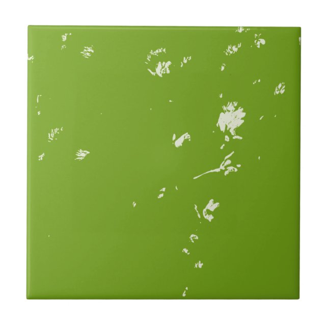 chamomile flowers on green ceramic tile (Front)