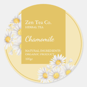 Chamomile Herbal Tea Business Label