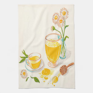 Chamomile Serenity – Tea & Honey Kitchen Towel
