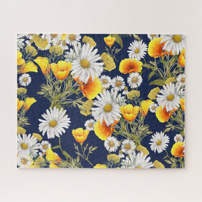 Chamomiles and Poppies Jigsaw Puzzle (Horizontal)