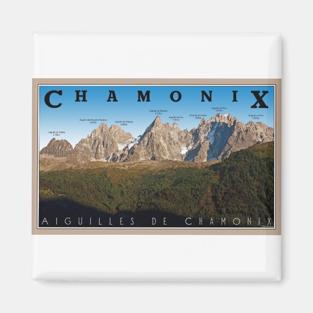Chamonix - Aiguille de Chamonix Magnet (Front)