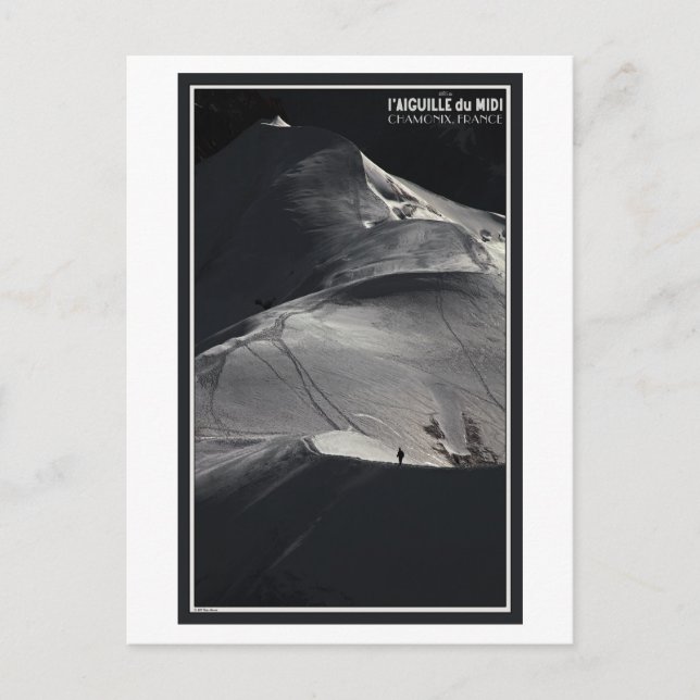 Chamonix - Aiguille du Midi Arete Solo Postcard (Front)