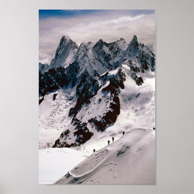 Chamonix Aiguille du Midi Mont Blanc Massif France Poster (Front)