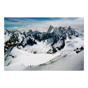 Chamonix Aiguille du Midi Mont Blanc Massif France Poster