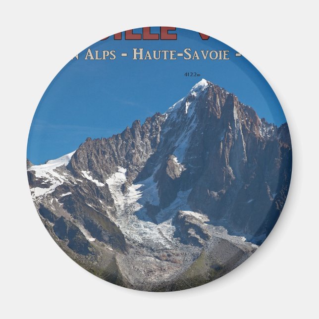 Chamonix - Aiguille Verte Magnet (Front)