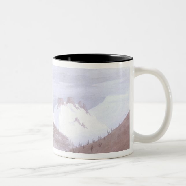 Chamonix and Martigny Two-Tone Coffee Mug (Right)