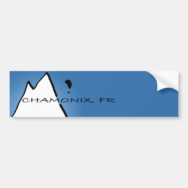 Chamonix Bumper Sticker (Front)