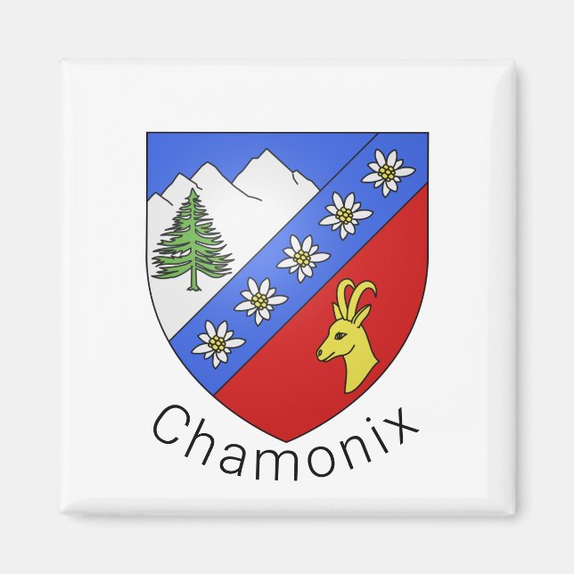 Chamonix coat of arms magnet (Front)