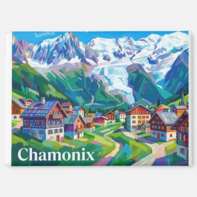 Chamonix France Magnet (Front)