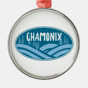 Chamonix France Outdoors Metal Ornament