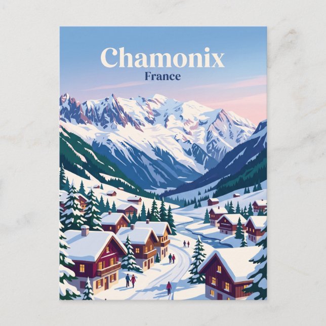 Chamonix France Postcard (Front)
