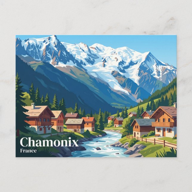Chamonix France Postcard (Front)