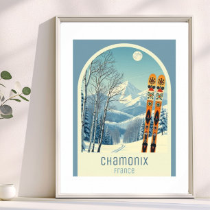 Chamonix France ski resort  Poster