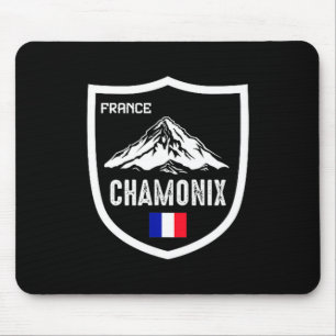 Chamonix france ski resort skiing mountain french mouse pad