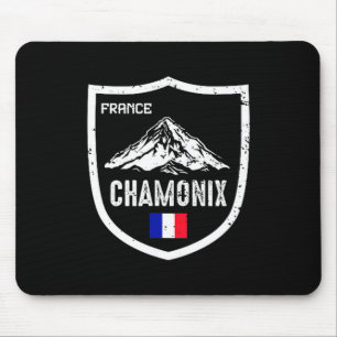 Chamonix france ski resort skiing mountain mouse pad