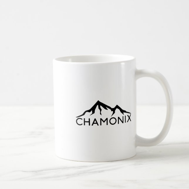 Chamonix France Skiing  Coffee Mug (Right)