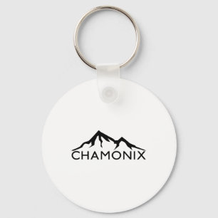 Chamonix France Skiing  Key Ring