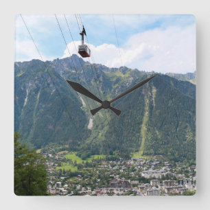 Chamonix - France Square Wall Clock