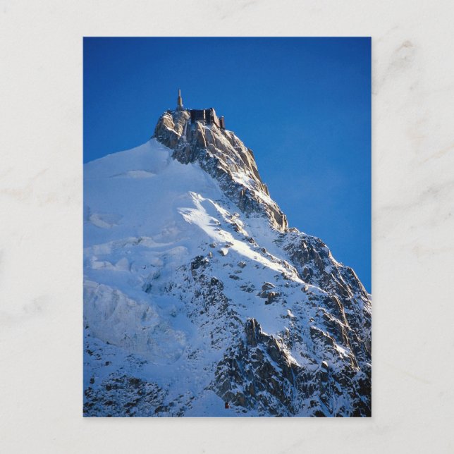 Chamonix from Aiguille de Midi, Mont Blanc, France Postcard (Front)