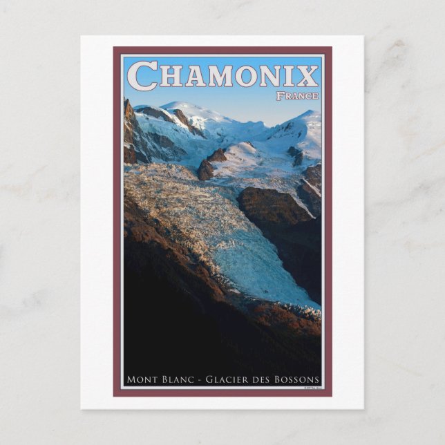Chamonix - Glacier des Bossons Postcard (Front)