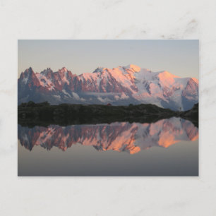 Chamonix Lac de Cheserys sunset Postcard