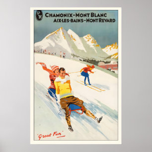 Chamonix Mont-Blanc Aix les Bains Mont Revard Poster