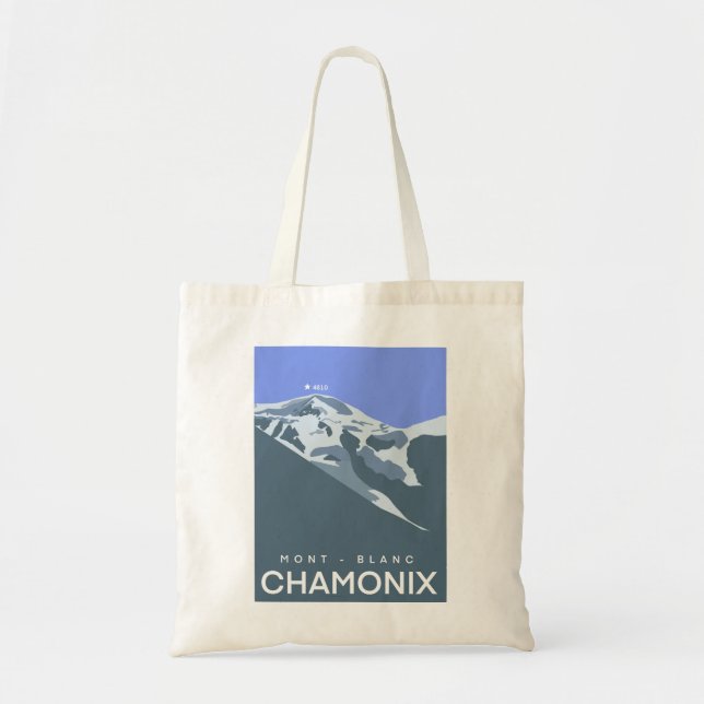 Chamonix, Mont Blanc, digital image Tote Bag (Front)