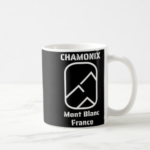 Chamonix mont blanc france skiing snowboarding  coffee mug