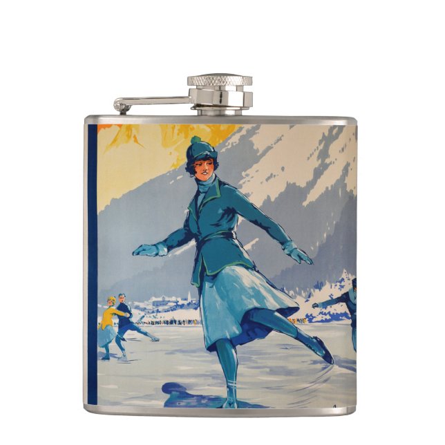Chamonix – Mont Blanc Hip Flask (Front)