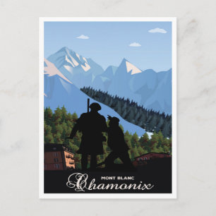 Chamonix,Mont Blanc, Postcard