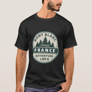 Chamonix Mont Blanc Resort Area On France And Ital T-Shirt