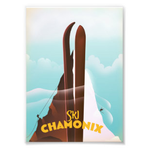 Chamonix-Mont-Blanc Ski poster