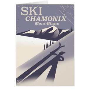 Chamonix-Mont-Blanc Vintage Ski poster