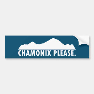 Chamonix Please Bumper Sticker