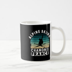 Chamonix Ski Resort France Alpine Skiing French Al Coffee Mug