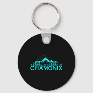 Chamonix Ski Resort France Alpine Skiing French Al Key Ring