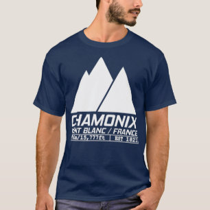 Chamonix Ski Resort  Skiing Mont Blanc France T-Shirt